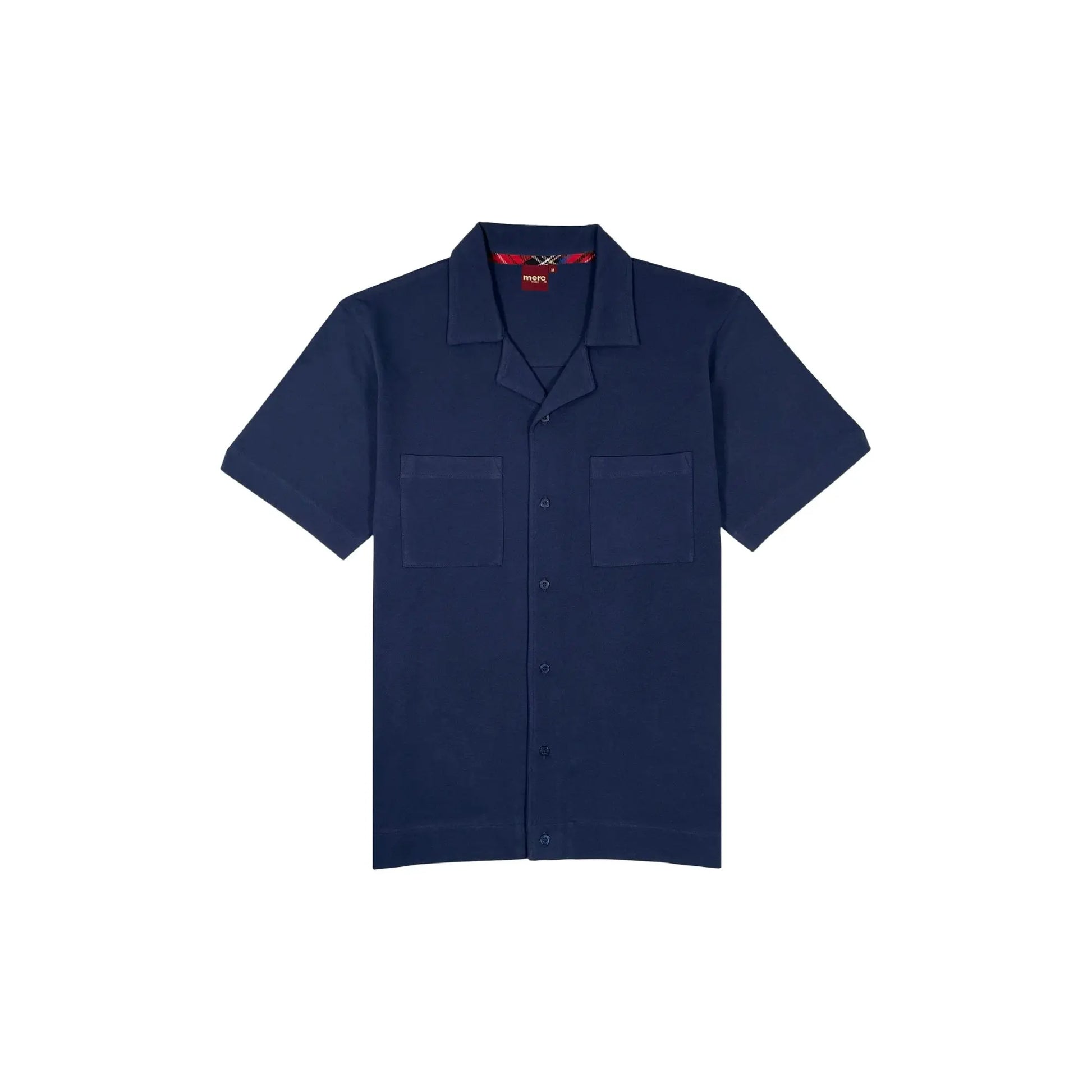Buy Merc London Hale Polo Shirt - Navy | Short-Sleeved Polo Shirtss at Woven Durham