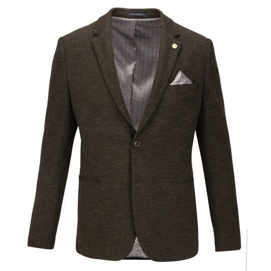 Buy Guide London Herringbone Blazer Jacket - Olive Green | Blazerss at Woven Durham