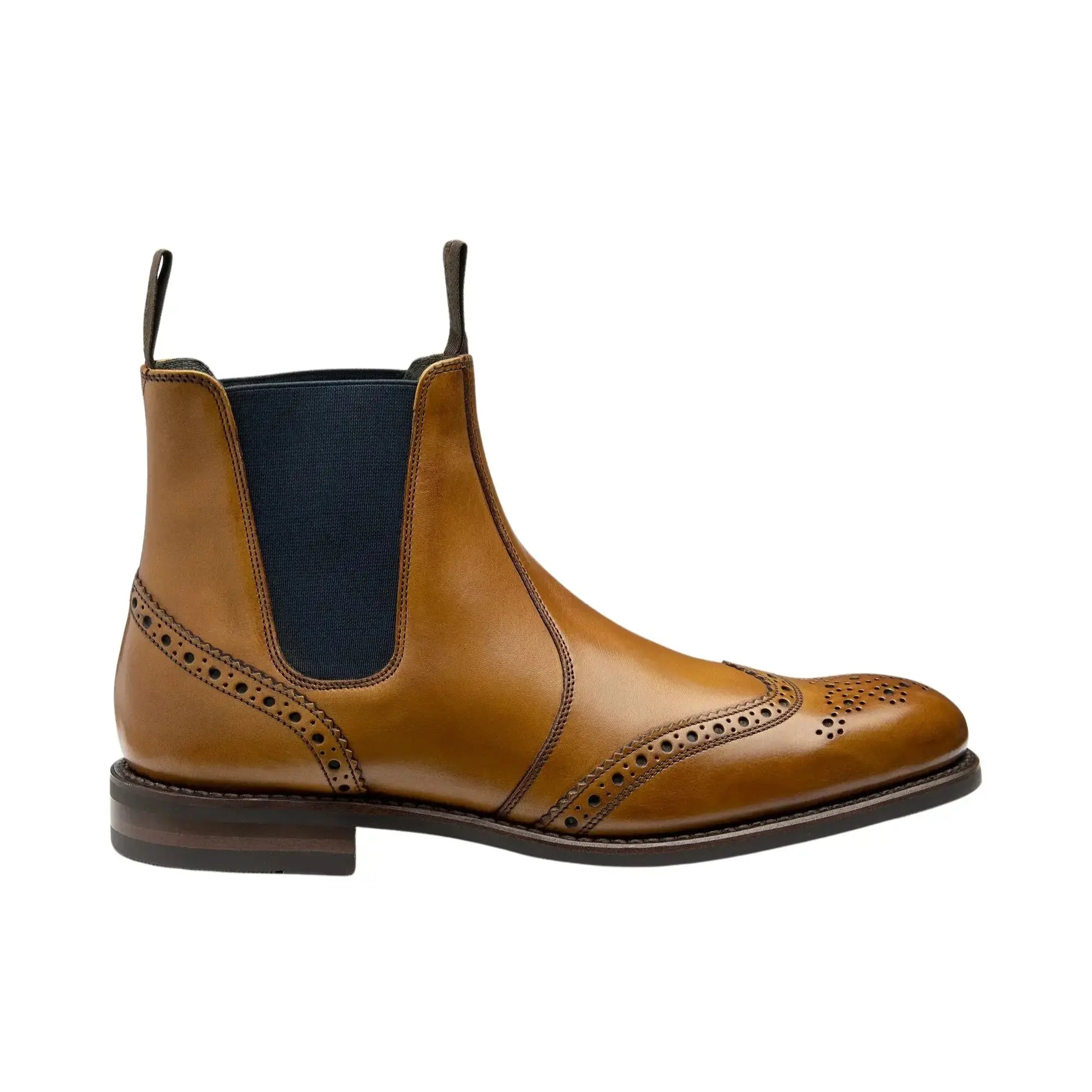 Buy Loake Hoskins Calf Leather Chelsea Boot - Tan | Chukka Bootss at Woven Durham