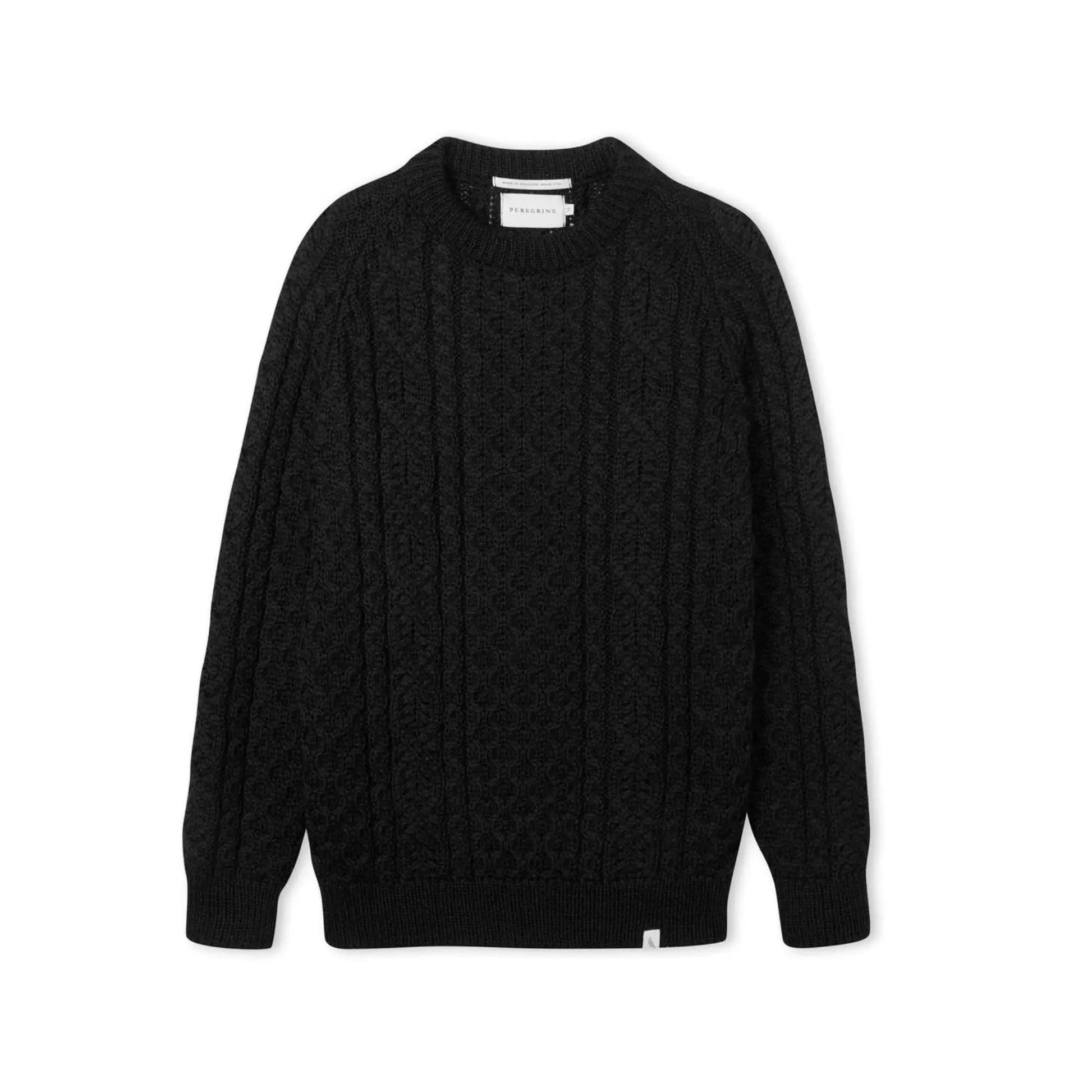 Buy Peregrine Hudson Chunky Crew-Neck Jumper - Navy | Crew-Neck Jumperss at Woven Durham