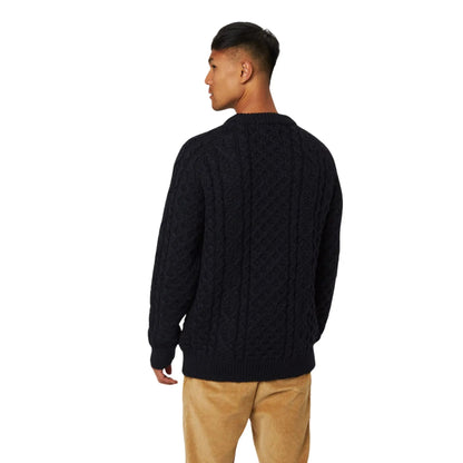Buy Peregrine Hudson Chunky Crew-Neck Jumper - Navy | Crew-Neck Jumperss at Woven Durham