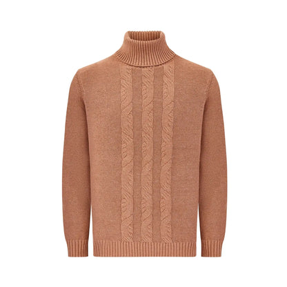 Hunden Tan Roll-Neck Jumper