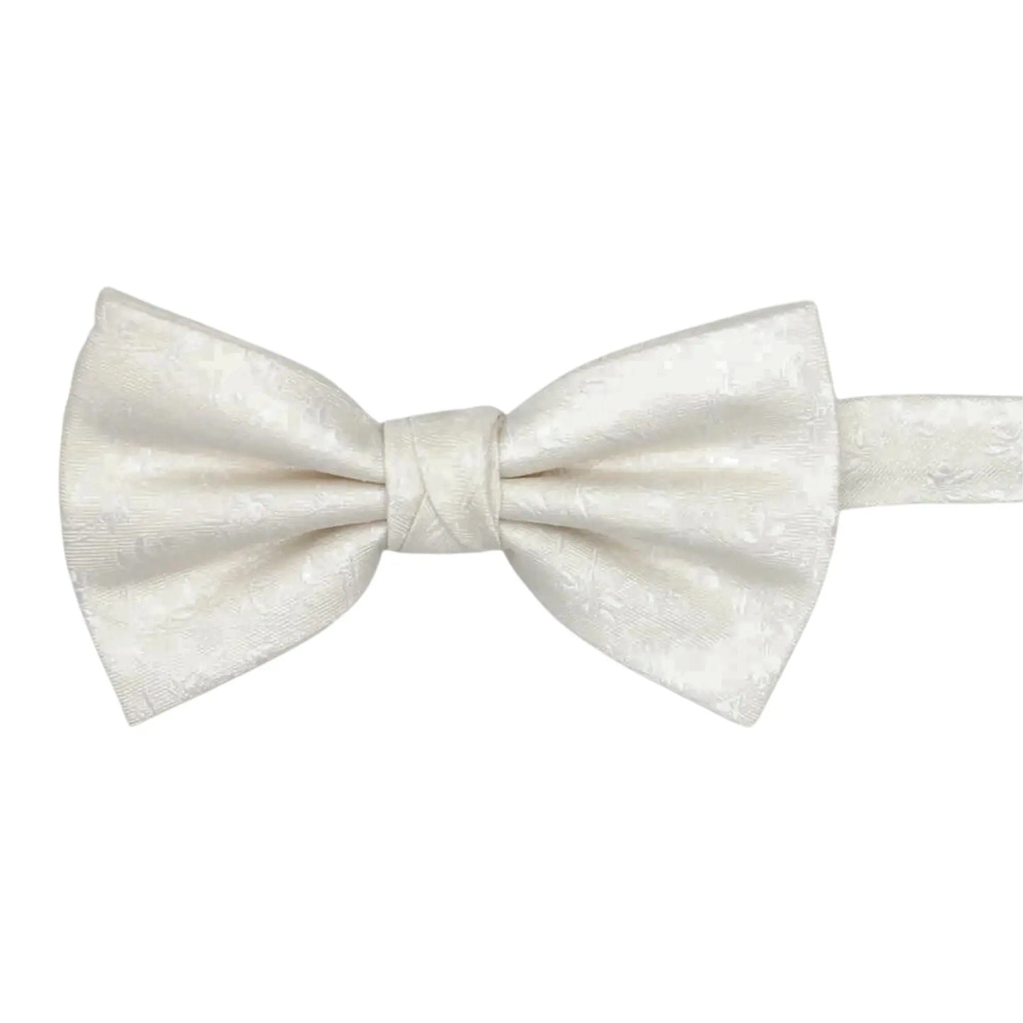 Buy L.A. Smith Ivory Leafy Floral Bow Tie | Pre-Tied Bow Tiess at Woven Durham