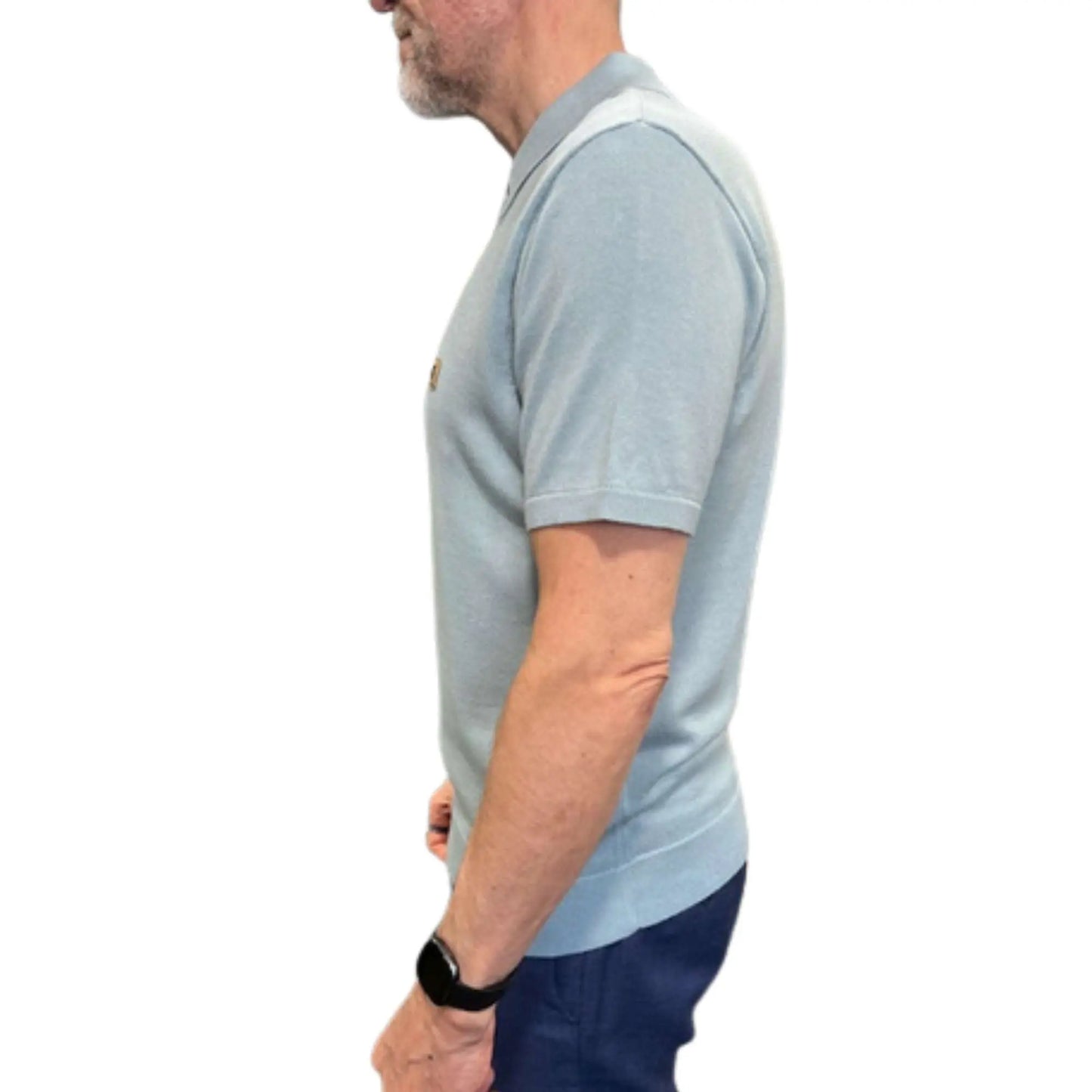 Buy Gabicci Vintage Jackson Knitted Polo - Mint | Short-Sleeved Polo Shirtss at Woven Durham