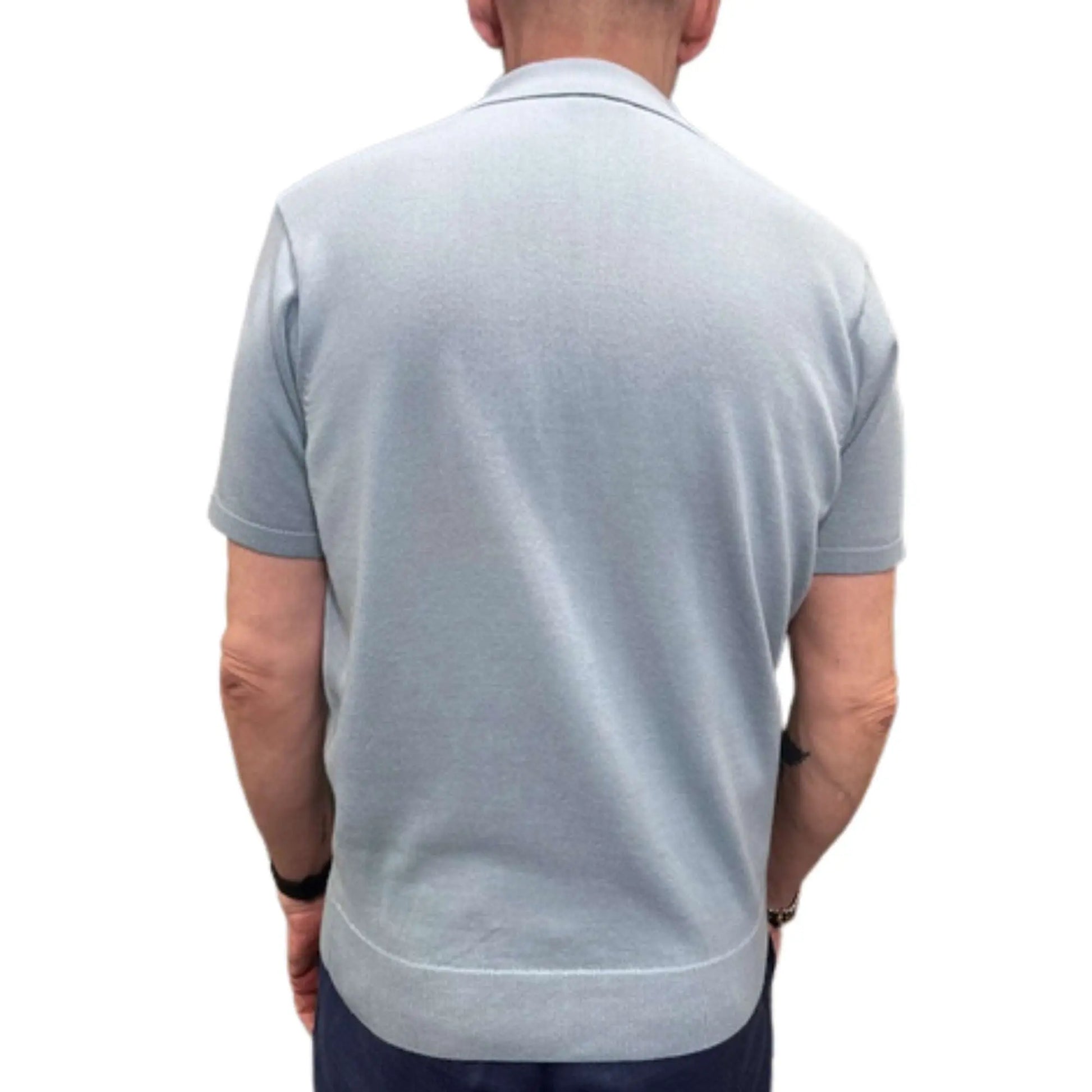 Buy Gabicci Vintage Jackson Knitted Polo - Mint | Short-Sleeved Polo Shirtss at Woven Durham