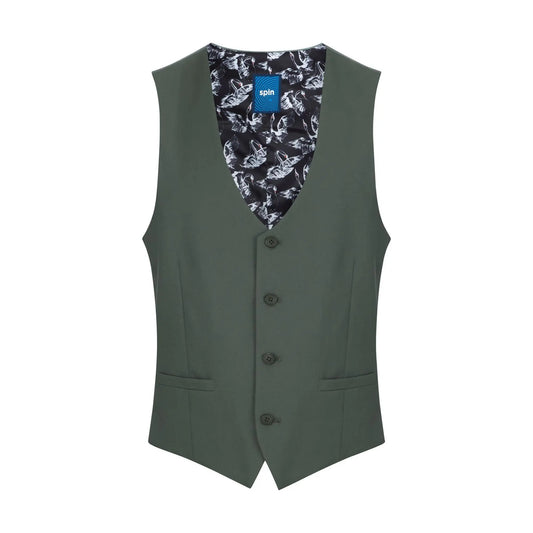 Buy Spin Jaden Green Waistcoat | Suit Waistcoatss at Woven Durham