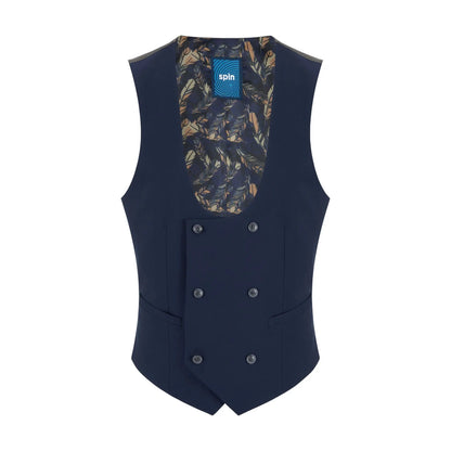 Buy Spin Jaden Navy Waistcoat | Suit Waistcoatss at Woven Durham