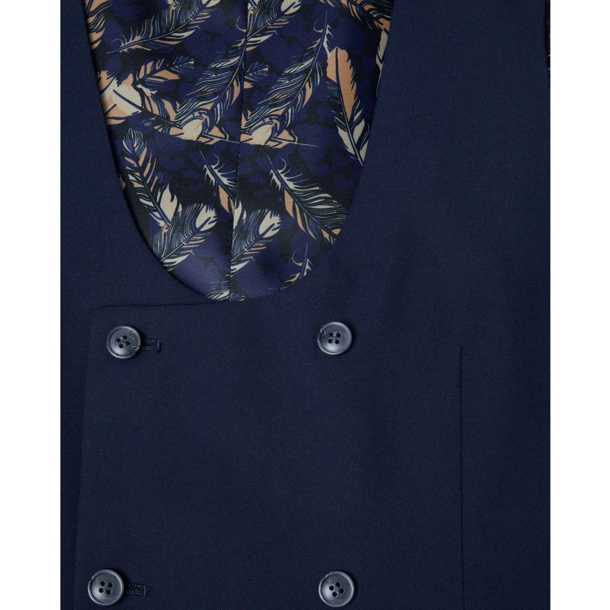 Buy Spin Jaden Navy Waistcoat | Suit Waistcoatss at Woven Durham