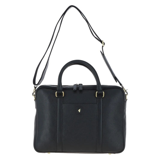 Buy Gabicci Vintage Joe Leather Briefcase - Black | Wash Bags at Woven Durham