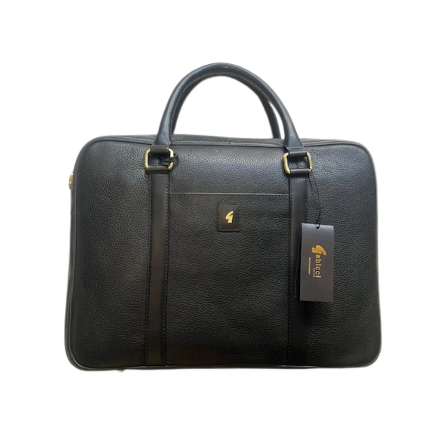Buy Gabicci Vintage Joe Leather Briefcase Bag - Black | Laptop Bags at Woven Durham