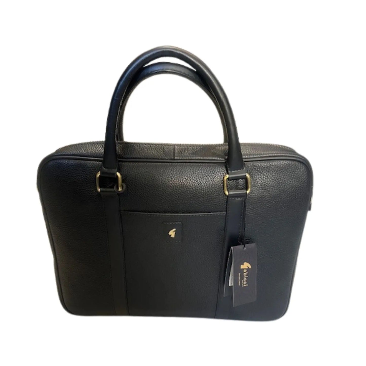 Buy Gabicci Vintage Joe Leather Briefcase Bag - Black | Laptop Bags at Woven Durham