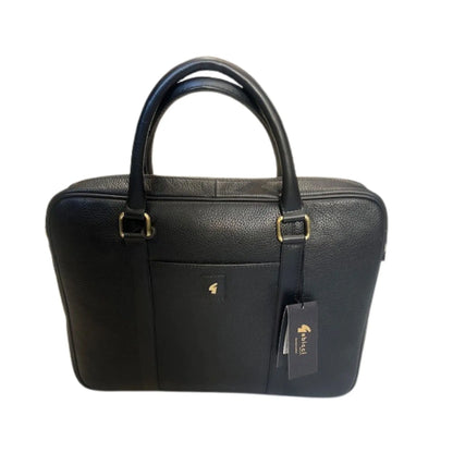 Buy Gabicci Vintage Joe Leather Briefcase Bag - Black | Laptop Bags at Woven Durham