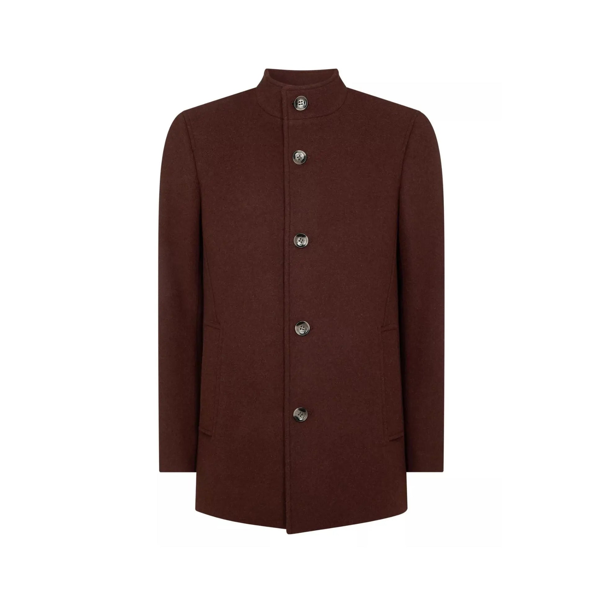 Buy Remus Uomo Jonah Tailored Coat - Dark Red | Overcoatss at Woven Durham