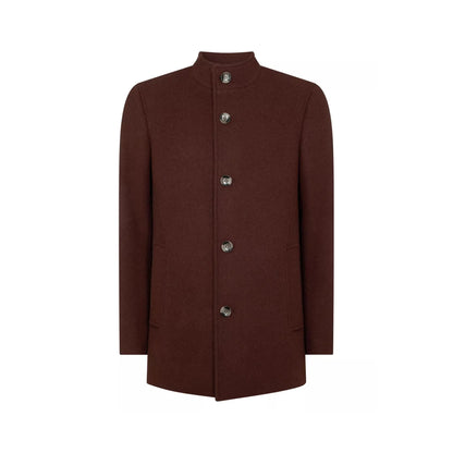 Buy Remus Uomo Jonah Tailored Coat - Dark Red | Overcoatss at Woven Durham