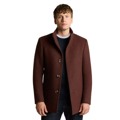 Buy Remus Uomo Jonah Tailored Coat - Dark Red | Overcoatss at Woven Durham