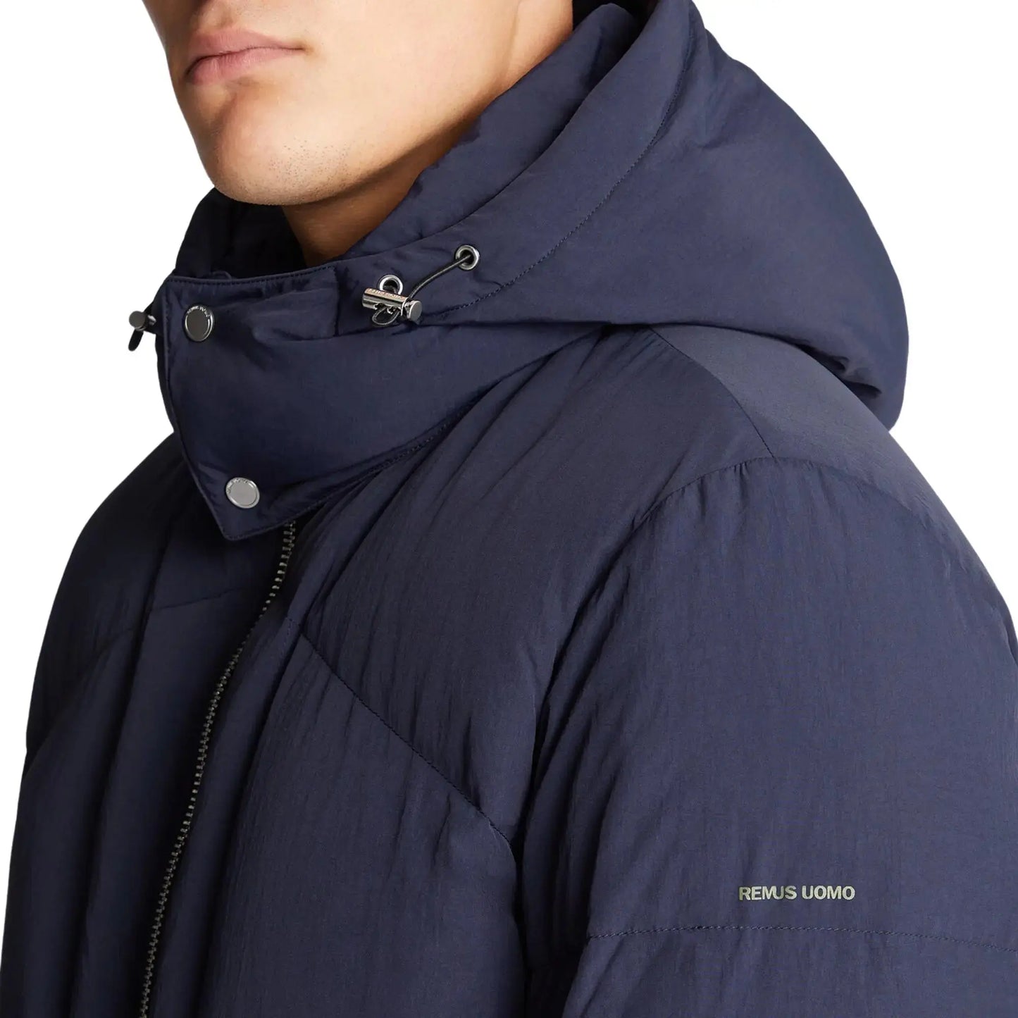 Buy Remus Uomo Kai Navy Down Filled Padded Jacket | Coatss at Woven Durham