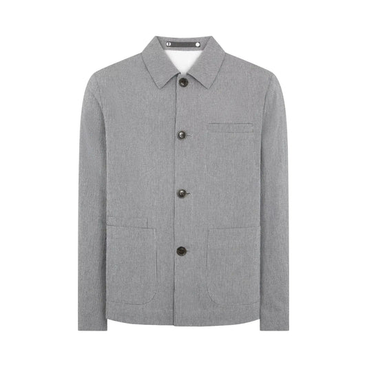 Buy Remus Uomo Keats Houndstooth Casual Coat - Blue | Bomber Jacketss at Woven Durham