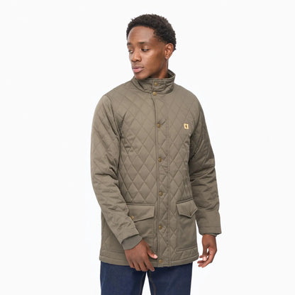Buy Gabicci Vintage Khaki Beltram Padded Coat | Coatss at Woven Durham