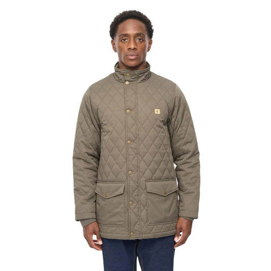 Buy Gabicci Vintage Khaki Beltram Padded Coat | Coatss at Woven Durham