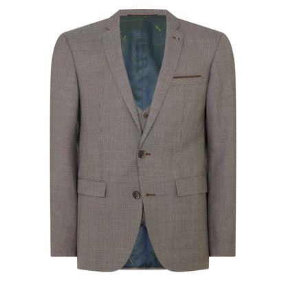 Buy Remus Uomo Lazio Houndstooth Suit Jacket - Beige | Suit Jacketss at Woven Durham