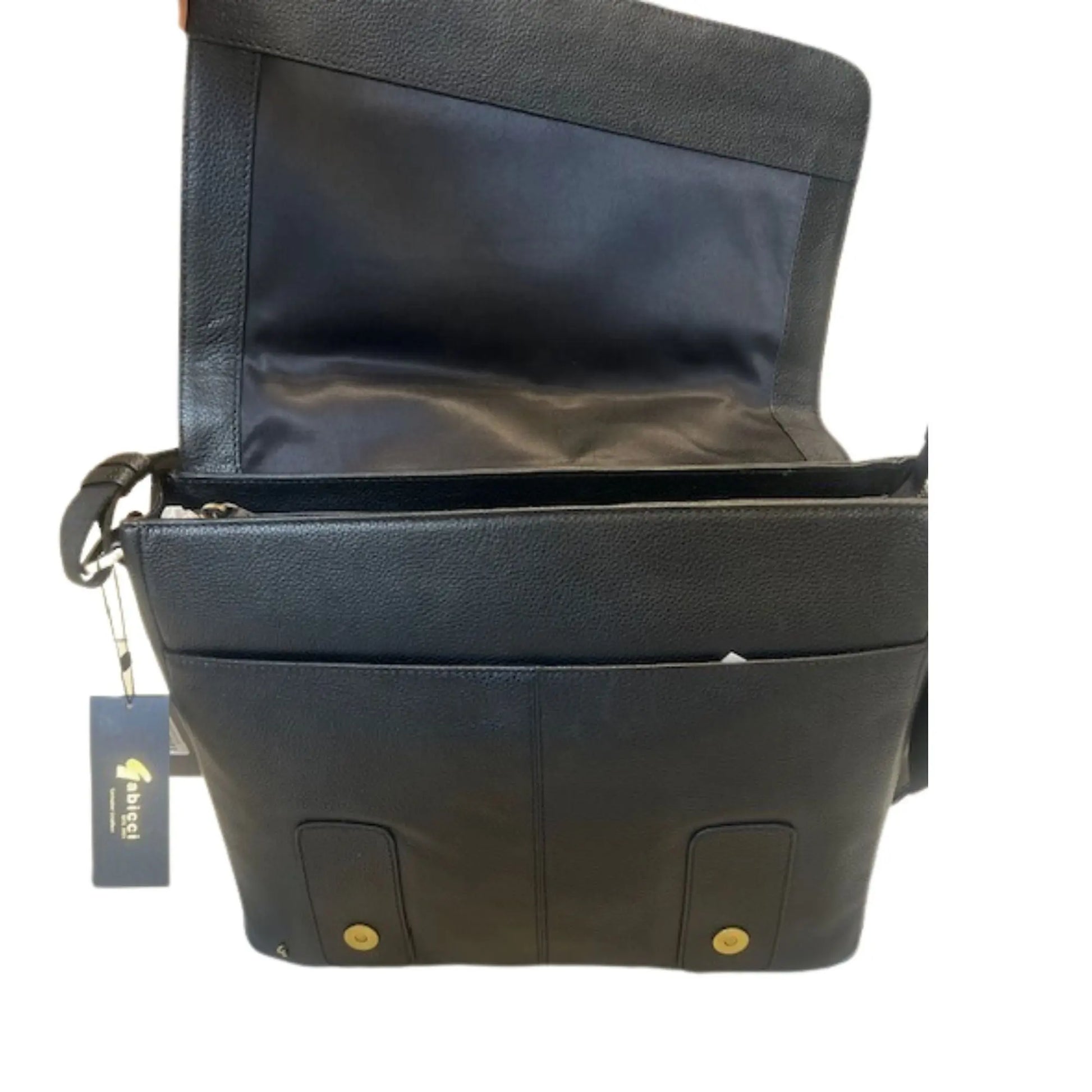 Buy Gabicci Vintage Leather Laptop Bag - Black | Laptop Bags at Woven Durham