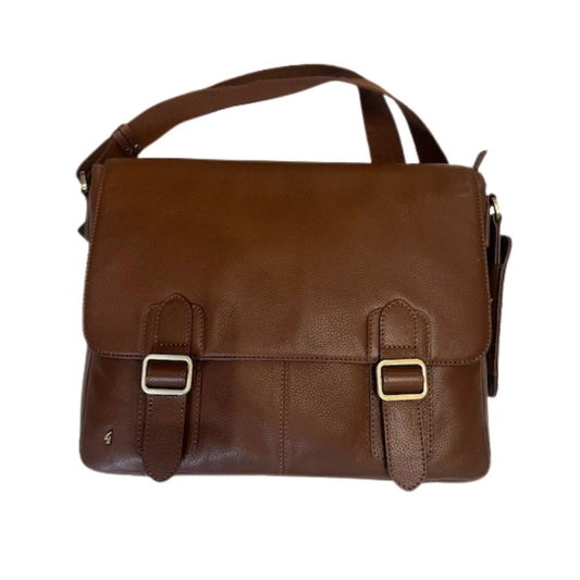 Buy Gabicci Vintage Leather Laptop Bag - Brown | Laptop Bags at Woven Durham