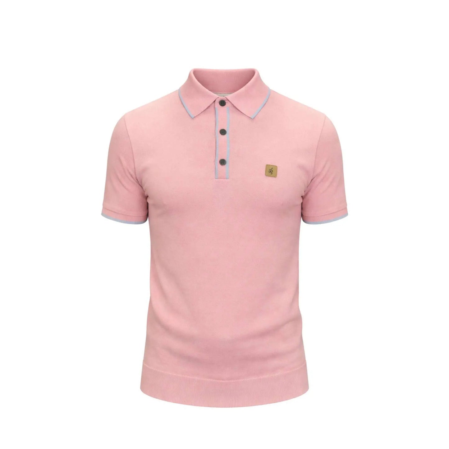 Buy Gabicci Vintage Lineker Short Sleeve Polo - Candy | Short-Sleeved Polo Shirtss at Woven Durham