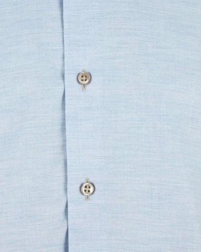 Buy Marnelli Sartoria Linen Blend Short Sleeve Shirt - Light Blue | Short-Sleeved Shirtss at Woven Durham