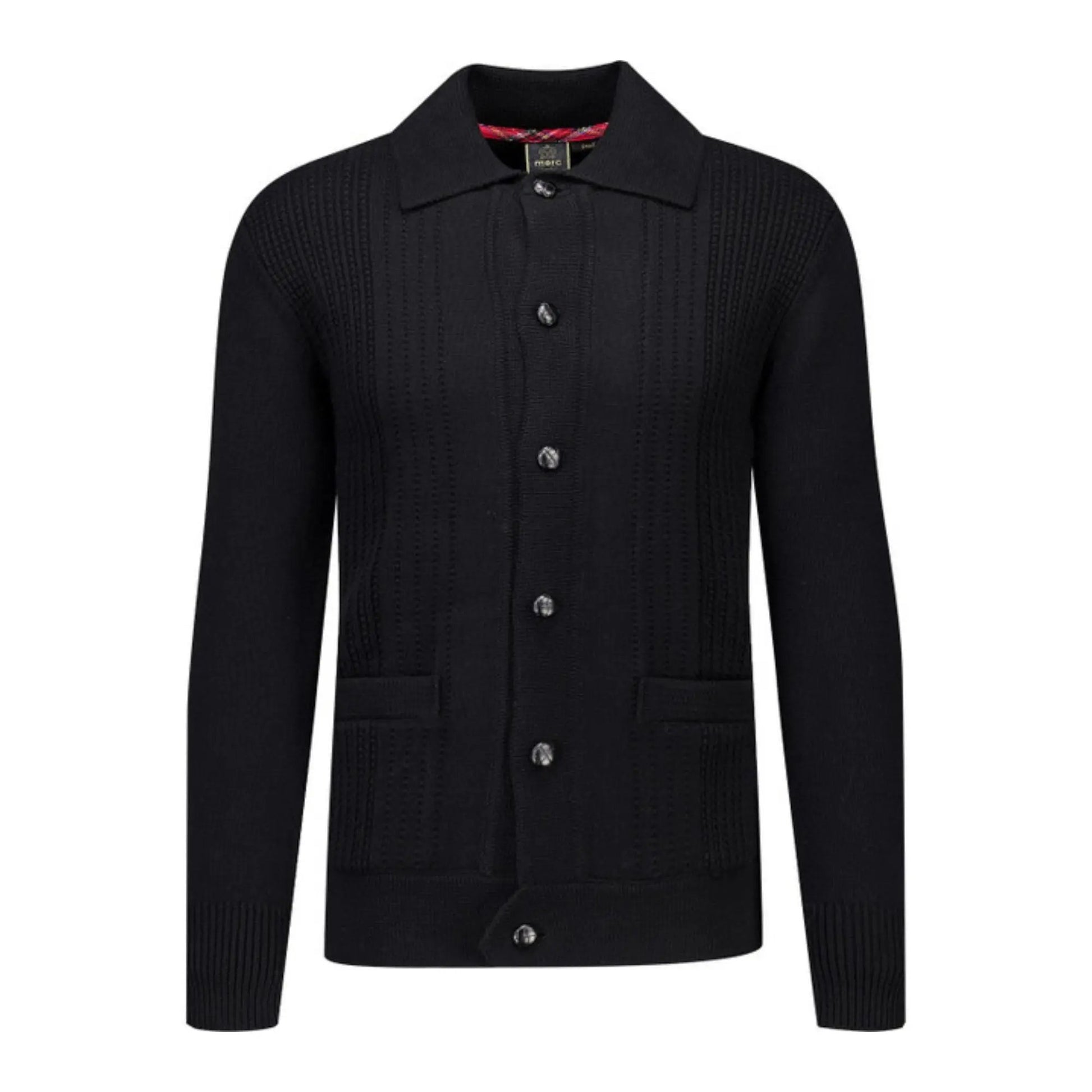Buy Merc London Lotto Cardigan - Black | Cardiganss at Woven Durham