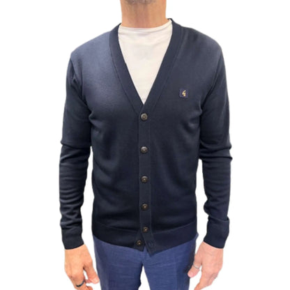 Buy Gabicci Vintage Macklin Button Through Cardigan - Navy | Cardiganss at Woven Durham