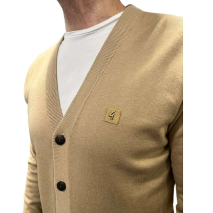 Buy Gabicci Vintage Macklin Button Through Cardigan - Sandstone | Cardiganss at Woven Durham