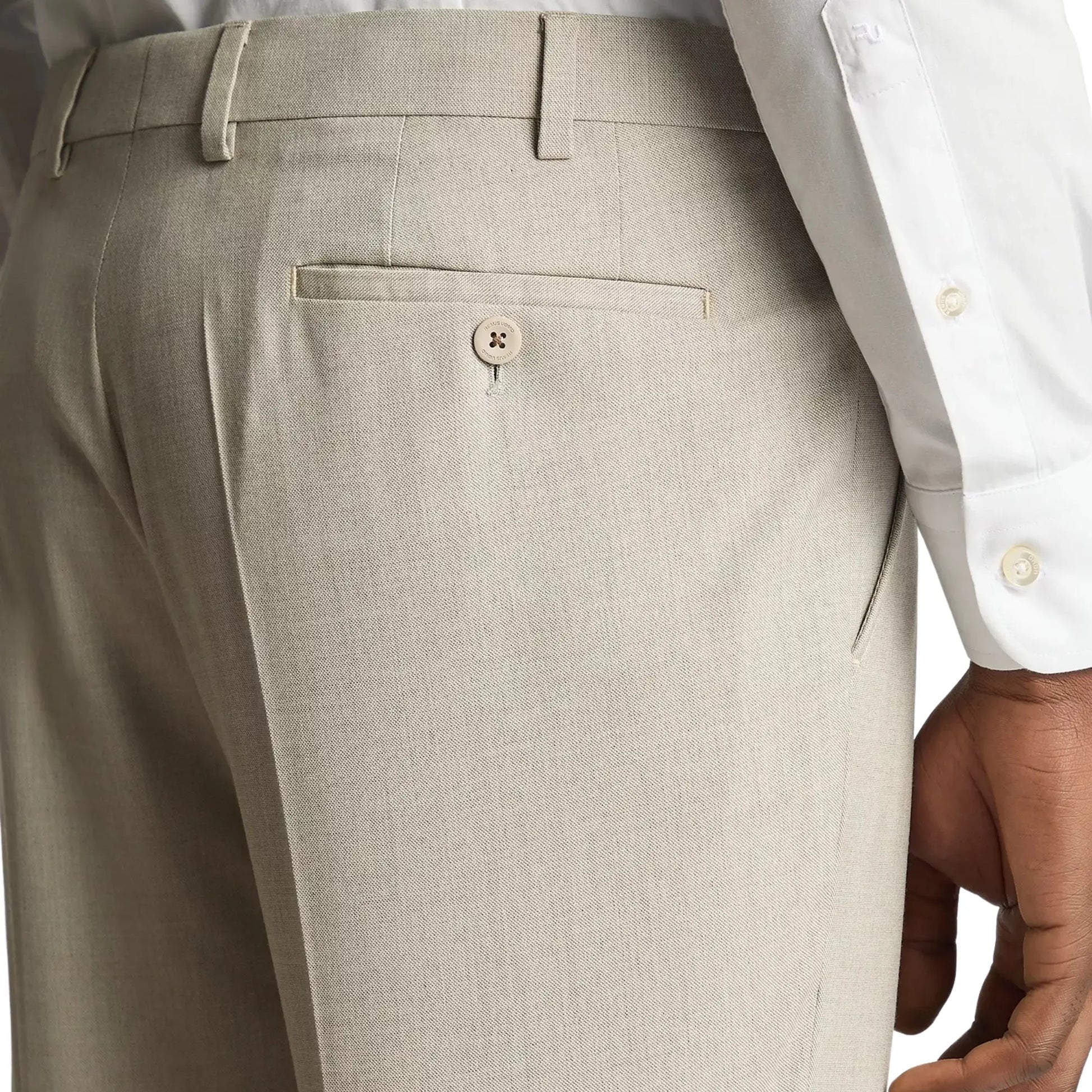 Buy Remus Uomo Mario Suit Trouser - Stone | Suit Trouserss at Woven Durham