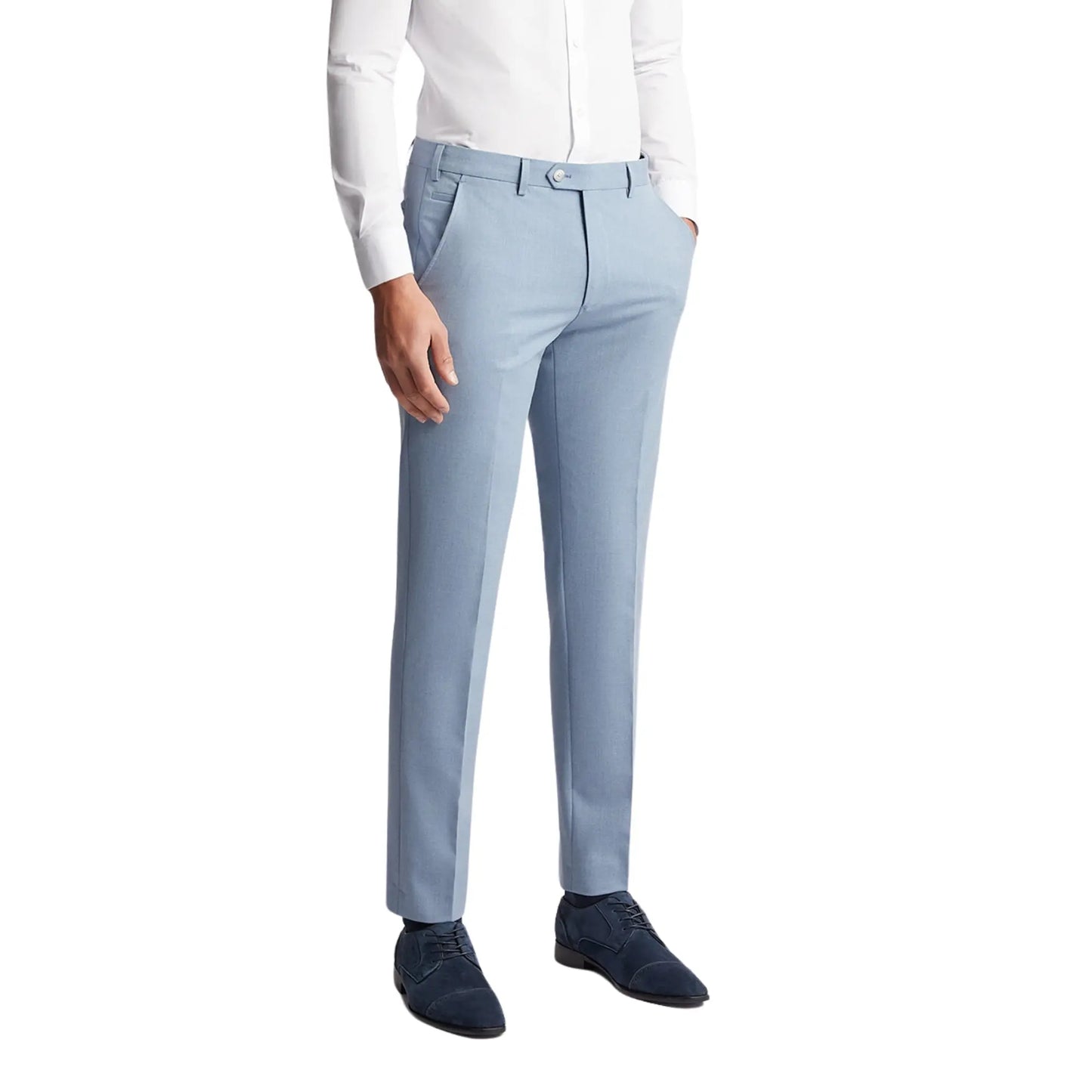 Buy Remus Uomo Massa Suit Trousers - Sky Blue | Suit Trouserss at Woven Durham
