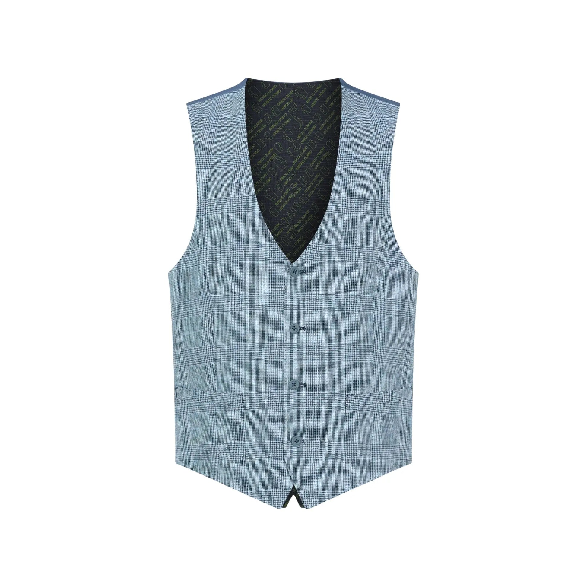 Buy Remus Uomo Massa Suit Waistcoat - Blue | Suit Waistcoatss at Woven Durham
