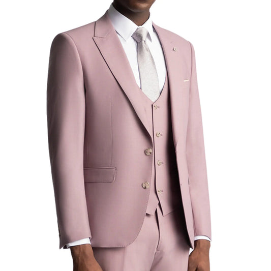 Buy Remus Uomo Massa Suit Waistcoat - Pink | Suit Waistcoatss at Woven Durham