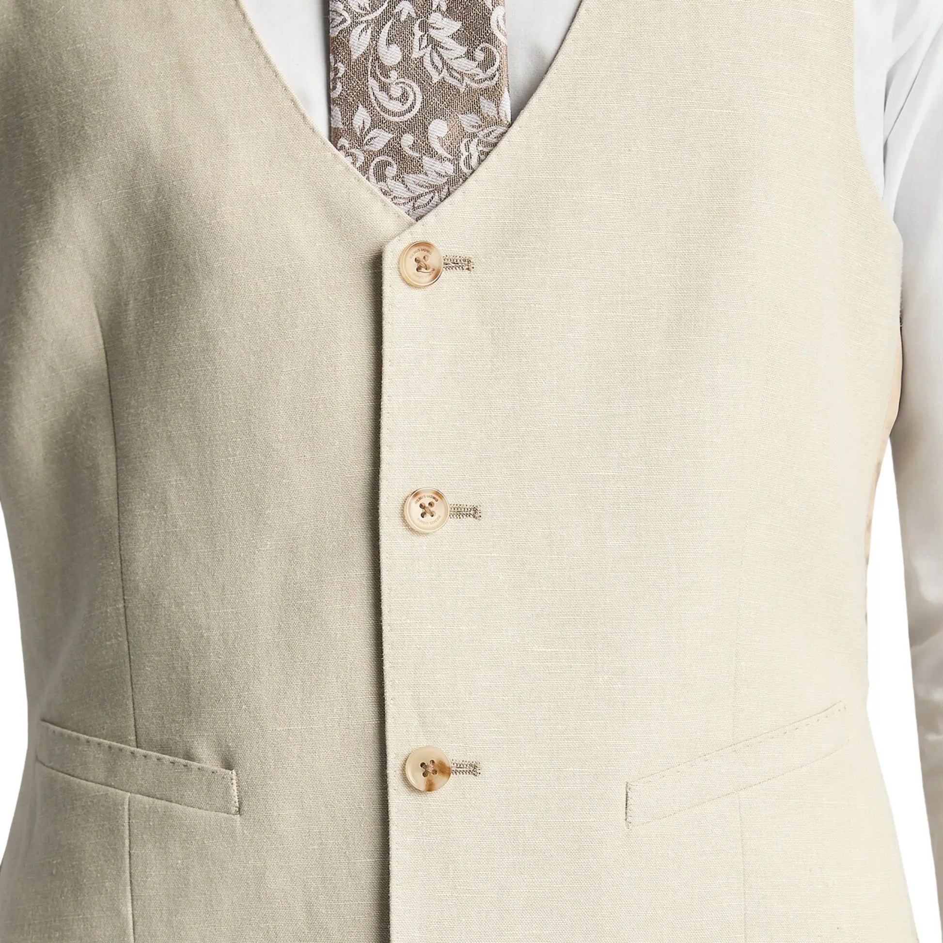 Buy Remus Uomo Massa Suit Waistcoat - Stone | Suit Waistcoatss at Woven Durham