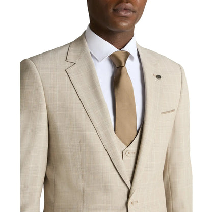 Buy Remus Uomo Matteo Check Suit Jacket - Stone | Suit Jacketss at Woven Durham