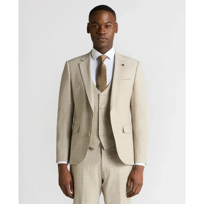 Buy Remus Uomo Matteo Check Suit Jacket - Stone | Suit Jacketss at Woven Durham