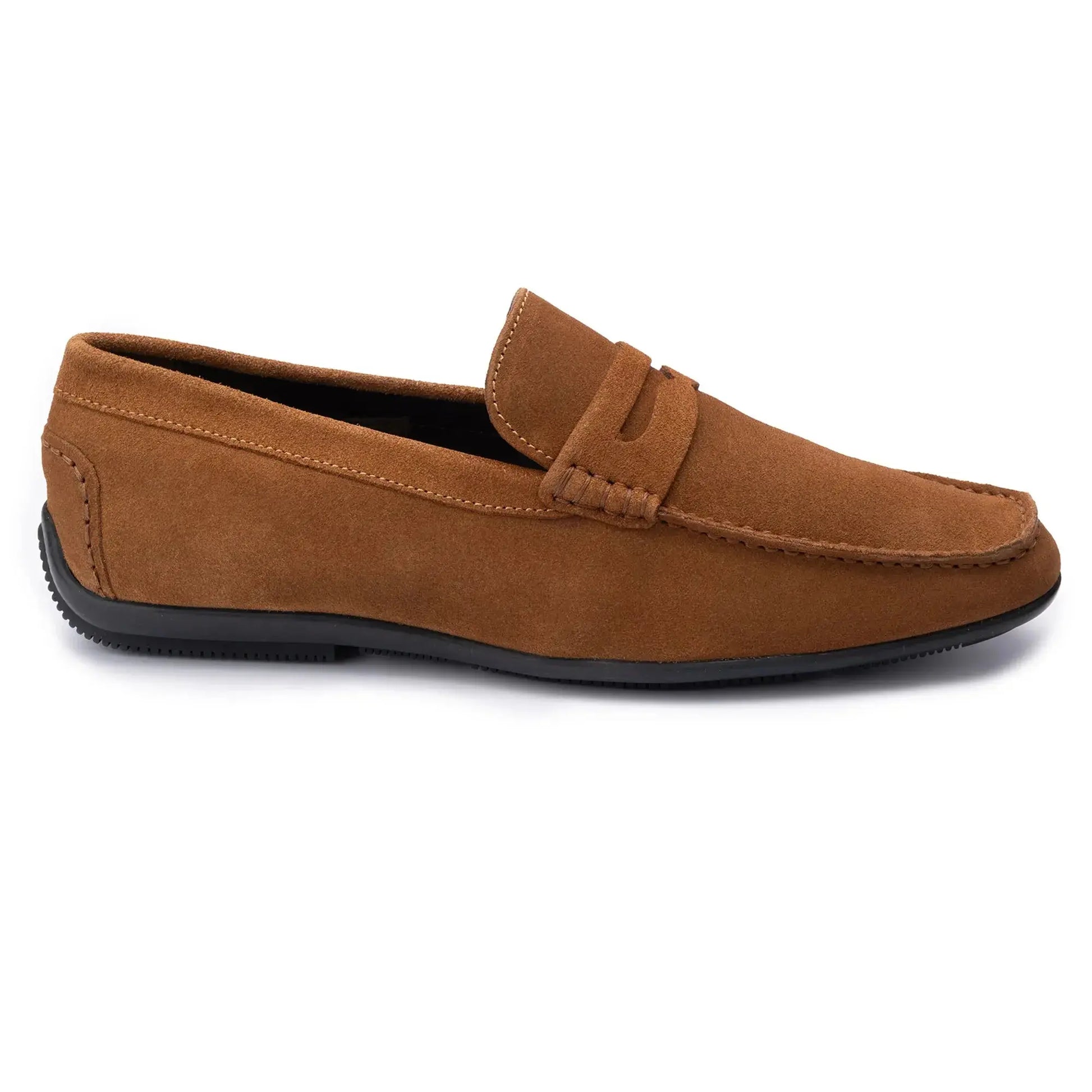 Buy John White McQueen Cognac Suede Driving Moccasins | Loafers at Woven Durham