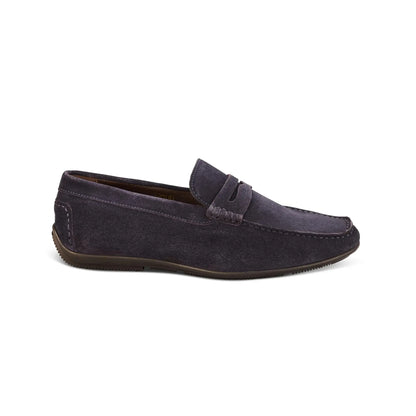 Buy John White McQueen Driving Moccasin - Navy | Loafers at Woven Durham