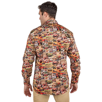 Buy Claudio Lugli Monaco Racing Print Shirt - Multi | Long-Sleeved Shirtss at Woven Durham
