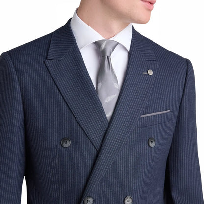 Buy Remus Uomo Navy DB Pinstripe Suit Jacket | Suit Jacketss at Woven Durham