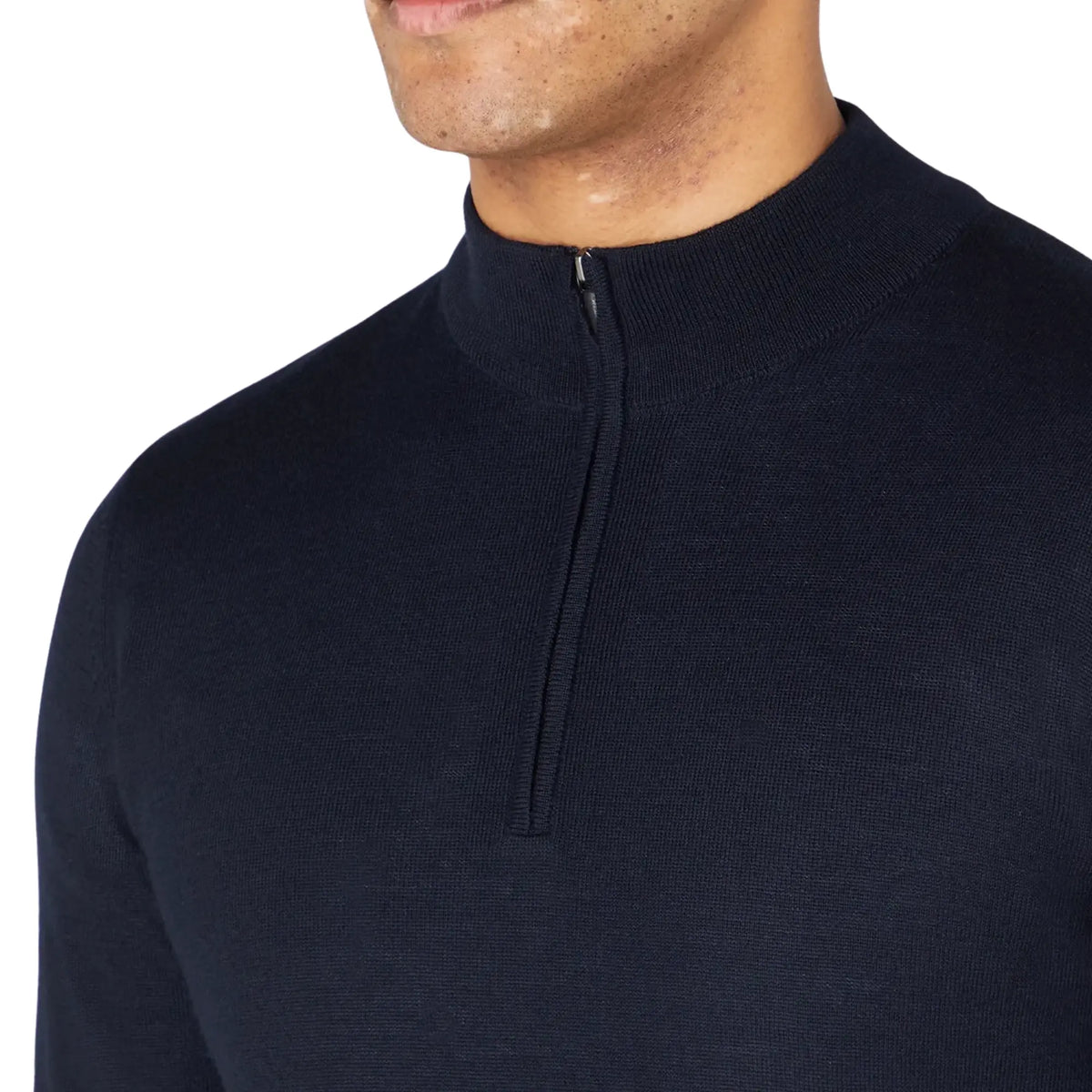 Buy Remus Uomo Navy Half Zip Jumper | Zip-Up Jumperss at Woven Durham