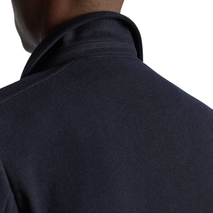 Buy Remus Uomo Navy Lochlan Overcoat | Overcoatss at Woven Durham
