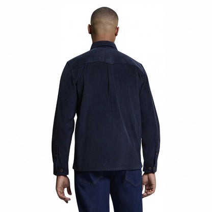 Buy Ben Sherman Navy Long Sleeve Corduroy Overshirt | Overshirtss at Woven Durham