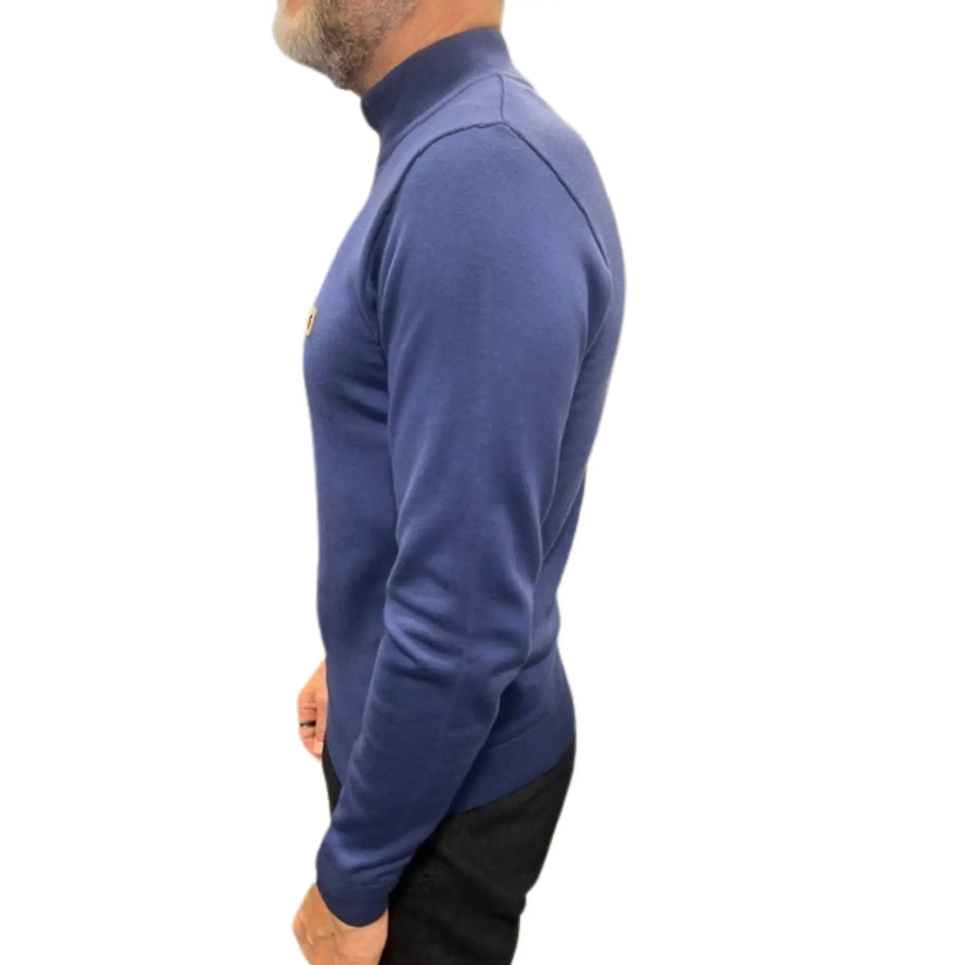 Buy Gabicci Vintage Naxton Quarter-Zip Jumper - Blue | Zip-Up Jumperss at Woven Durham
