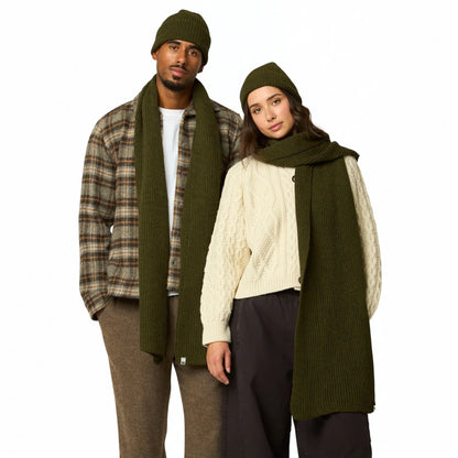 Buy Peregrine Olive Porter Ribbed Beanie | Wool Hatss at Woven Durham