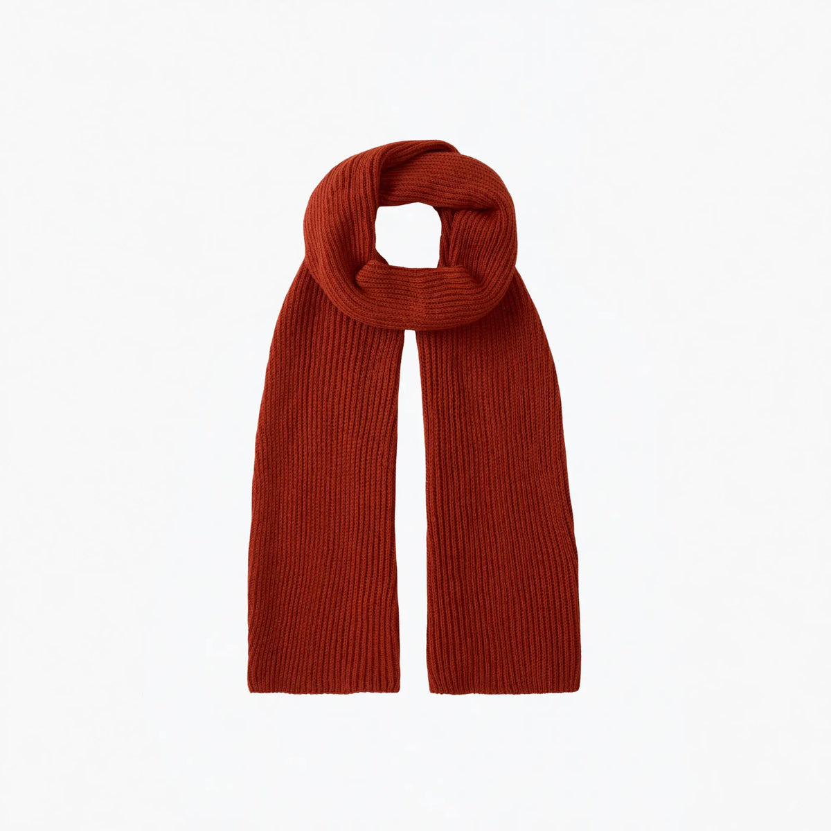 Buy Peregrine Orange Porter Ribbed Scarf | Scarvess at Woven Durham