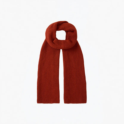 Buy Peregrine Orange Porter Ribbed Scarf | Scarvess at Woven Durham
