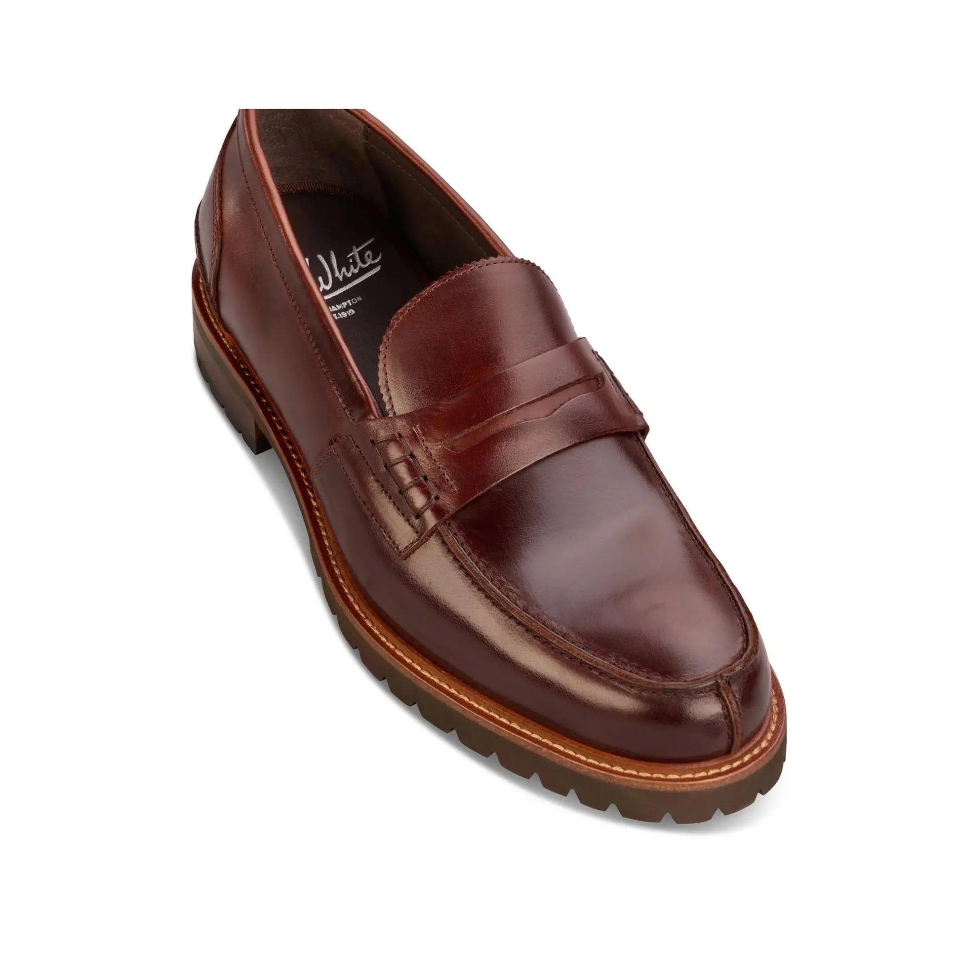 Buy John White Oxburgh Penny Loafer - Brown | Loafers at Woven Durham